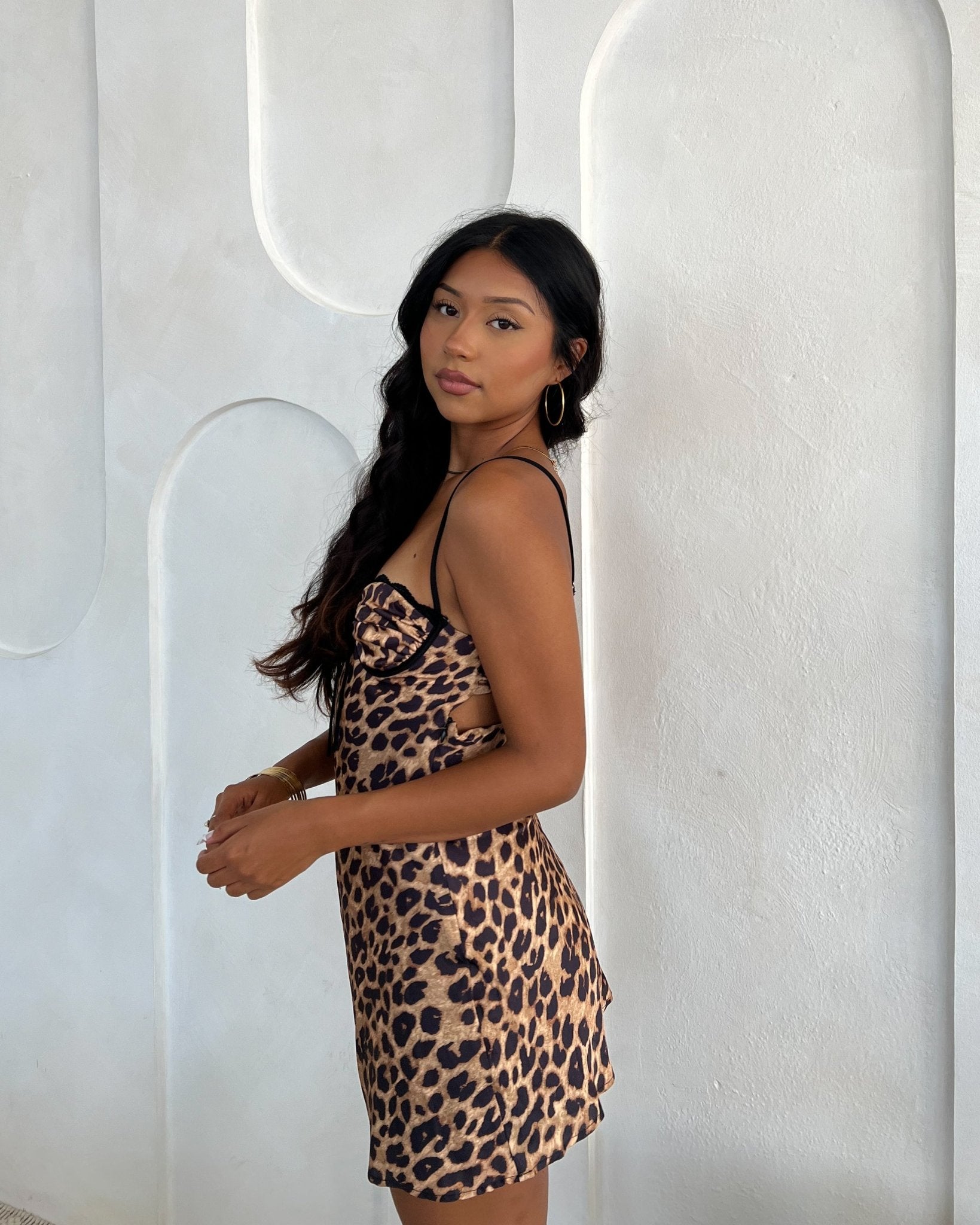 Catch You Later Leopard Mini Dress - Marmol Boutique
