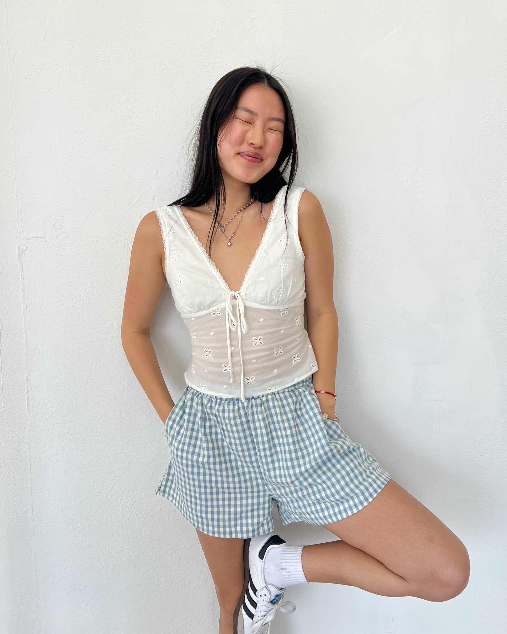 Coastal Summer Gingham Short - Marmol Boutique